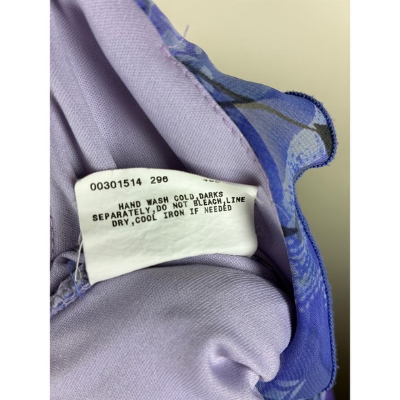 Vintage Y2K Babydoll Dress Purple Fairy Grunge Mermaid Romantic Glam Prom Gown - Picture 7 of 12